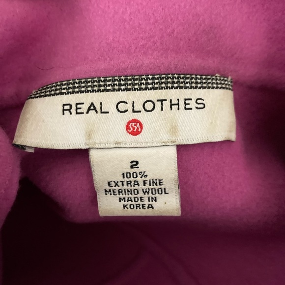 Vintage Wool Coat Pink Merino Jacket Well Made Preppy bubblegum pink toggle - Picture 4 of 5